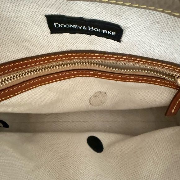 Dooney and Bourke Elegant Gray and Brown tote crossbody Handbag EUC - Picture 8 of 11